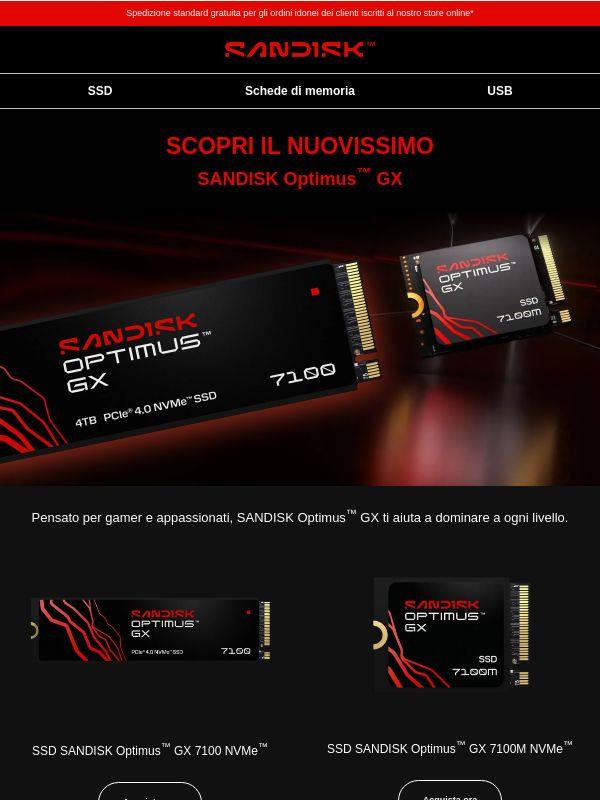 I tuoi giochi meritano SANDISK Optimus GX 🎮