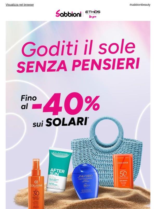 Goditi il sole senza pensieri! ☀