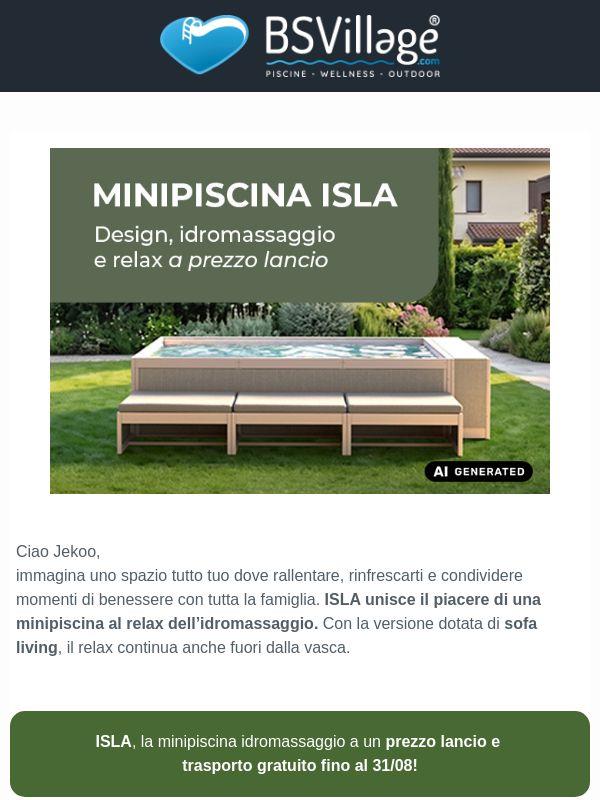 Una minipiscina, tutto il benessere di una SPA!