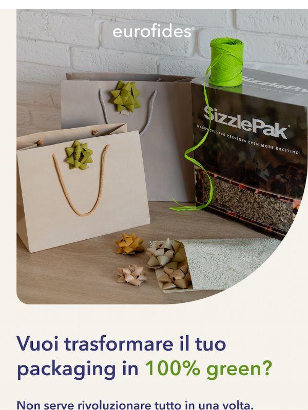 Il tuo packaging, 100% green 🌿