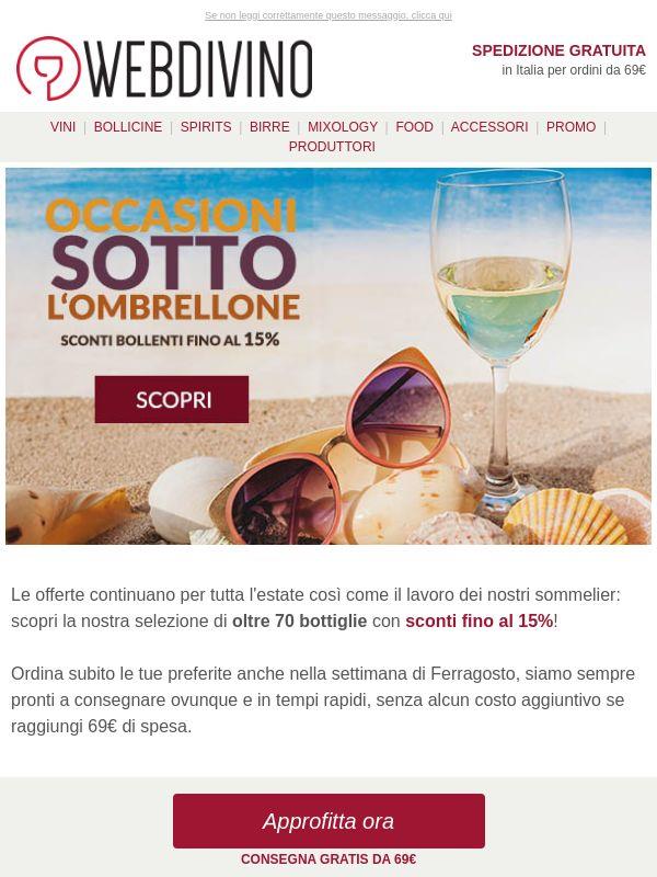 FINO AL -15% 🏖️ Occasioni sotto l'ombrellone