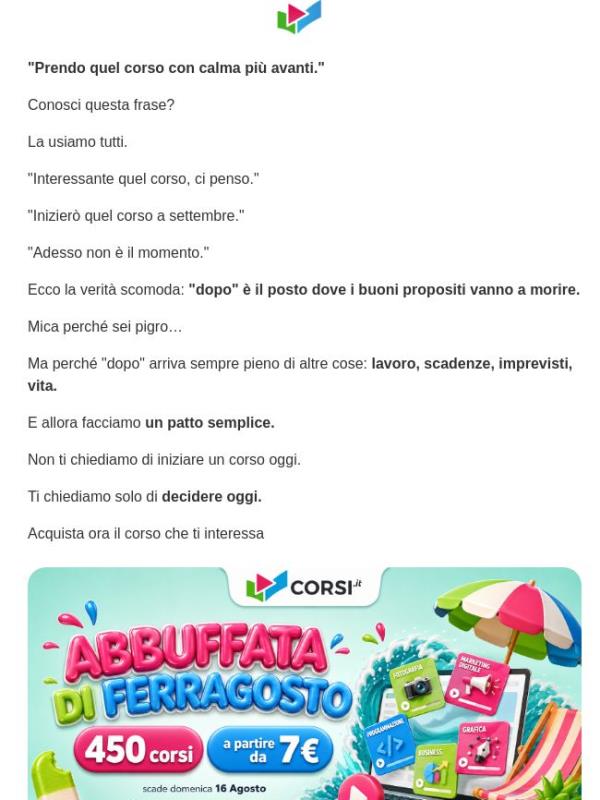 "Lo compro dopo" (spoiler: non lo farai)