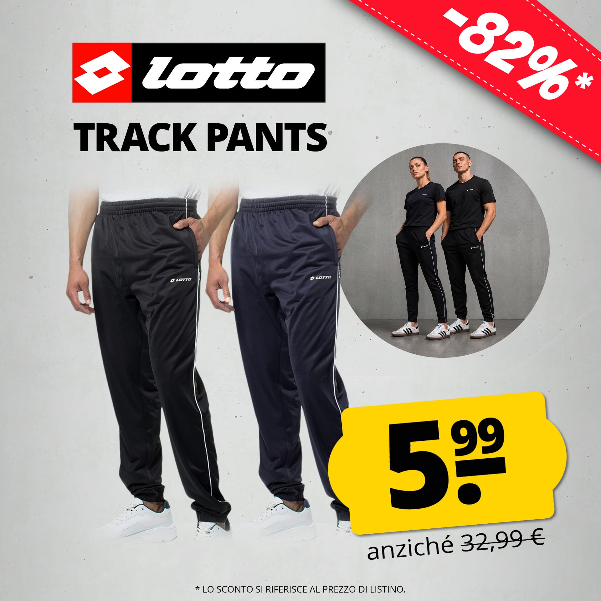 lotto track panta uomo pantaloni della tuta