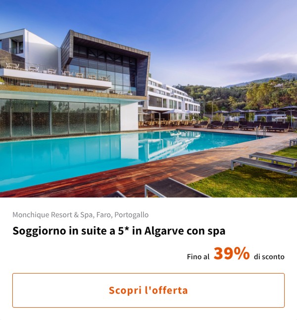 Soggiorno in suite a 5* in Algarve con spa