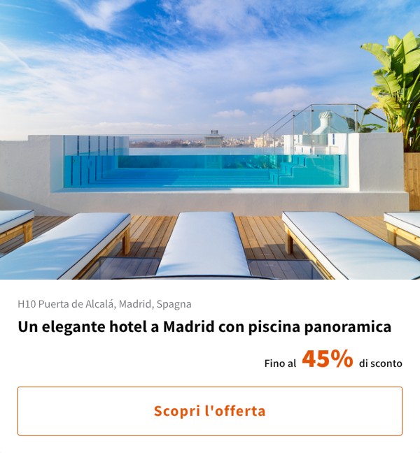 Un elegante hotel a Madrid con piscina panoramica