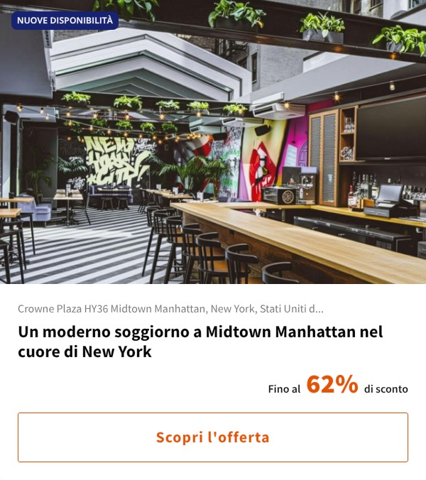 Un moderno soggiorno a Midtown Manhattan nel cuore di New York