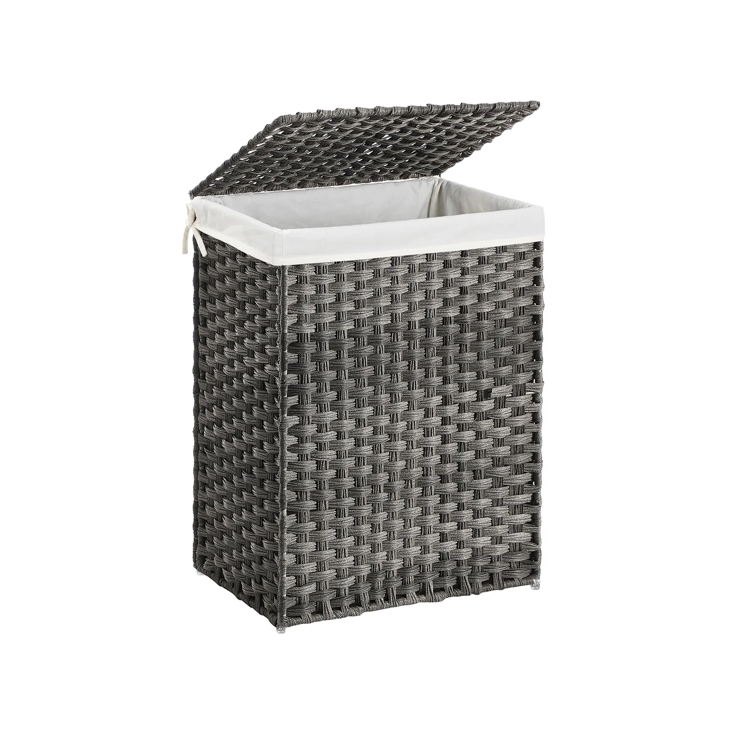 Image of Cesto Portaoggetti con Coperchio per Coperte Vestiti