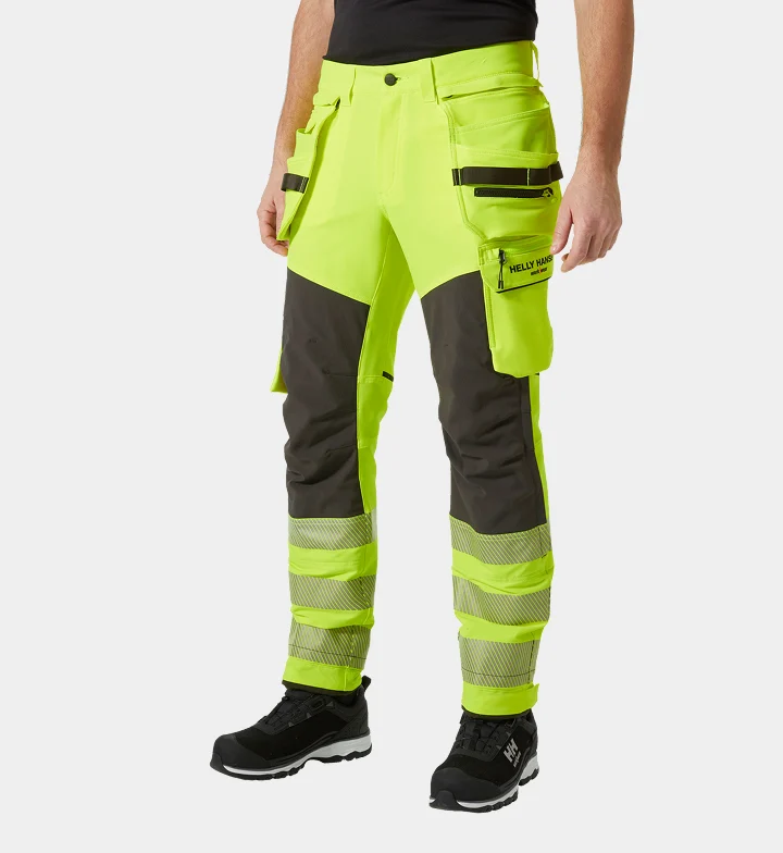 ICU BRZ Hi Vis Construction Trousers Class 2