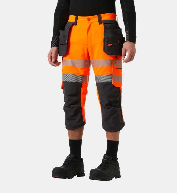 ICU BRZ Hi Vis Construction Pirate Trousers Class 1