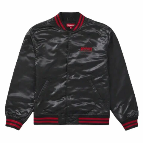 Supreme Giacca Unisex Trasher Satin Varsity