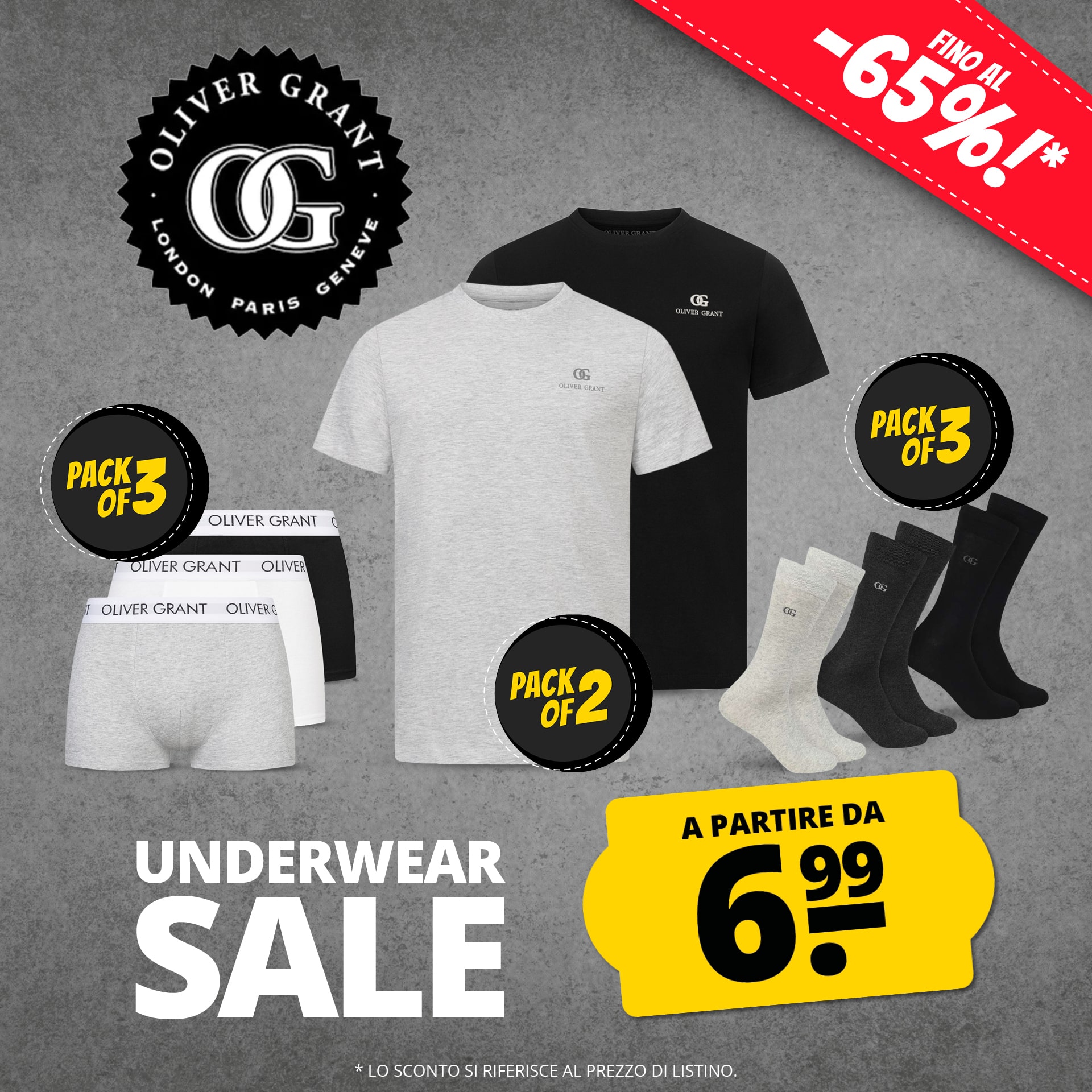 oliver grant uomo boxer set da 3