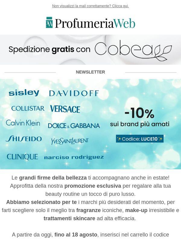 ✨ -10% sui tuoi brand preferiti!
