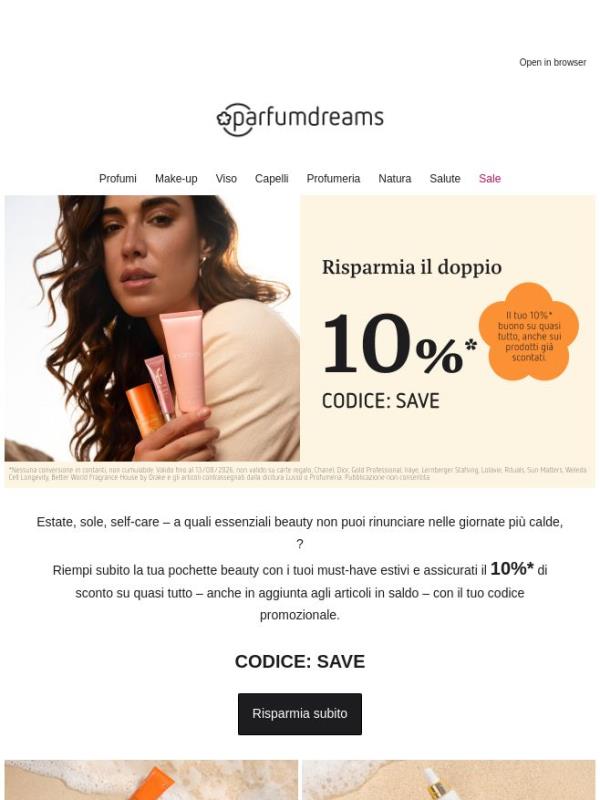 DOPPIO risparmio: 10%* su quasi TUTTO + un extra sui Saldi 🔥