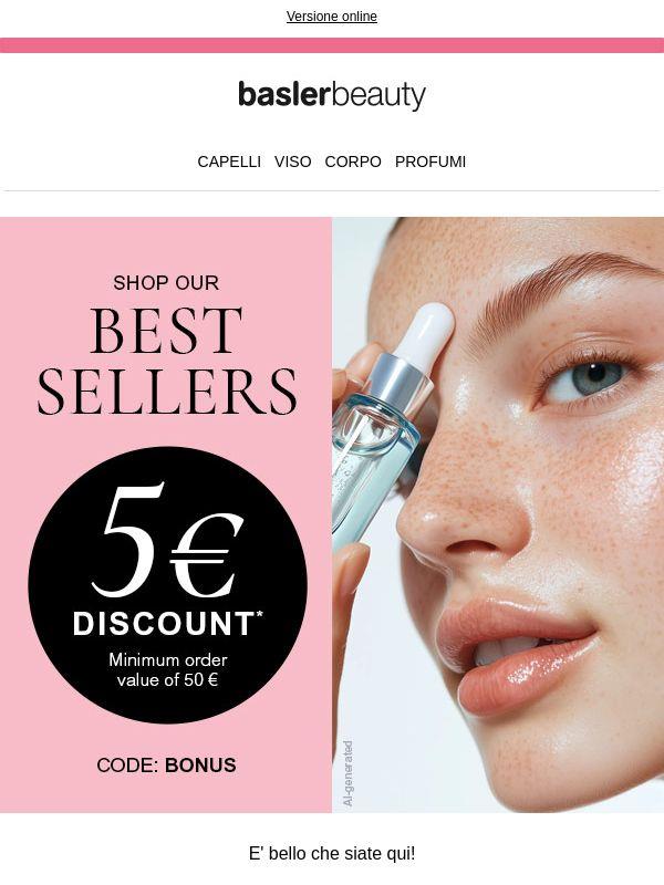 🔥 I prodotti di bellezza più venduti + 5 € in omaggio? Ma solo oggi
