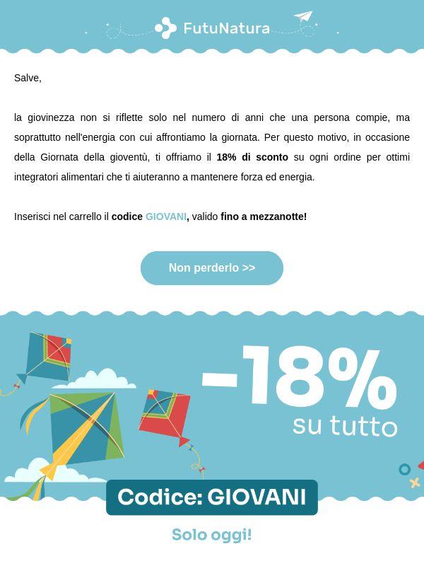 -18% per vitalità giovanile 🪂