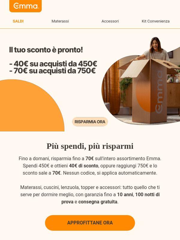 ⏰ Solo fino a domani: offerta speciale sul tuo riposo