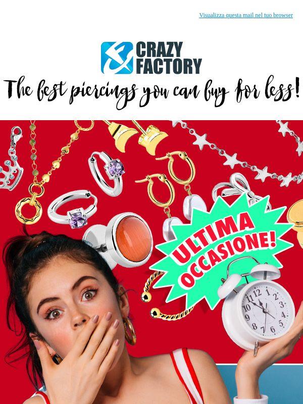 ⏰ È la tua ultima occasione, . 30% di sconto sui 1.000 gioielli più venduti, solo per poco tempo ancora!