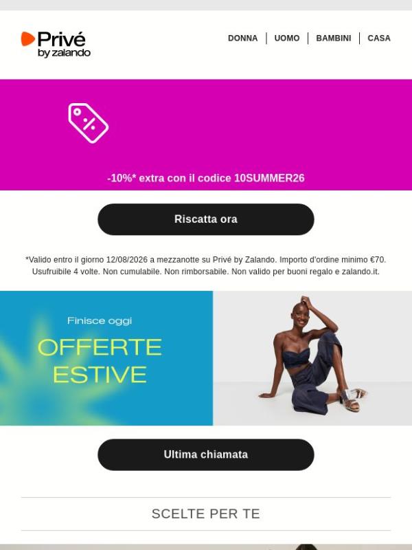 A mezzanotte si chiude. Ultime ore per il 10% extra di sconto 🌅