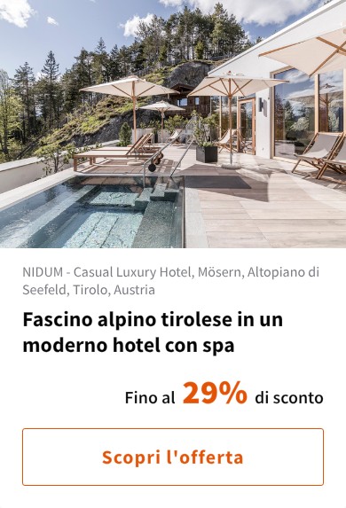 Fascino alpino tirolese in un moderno hotel con spa