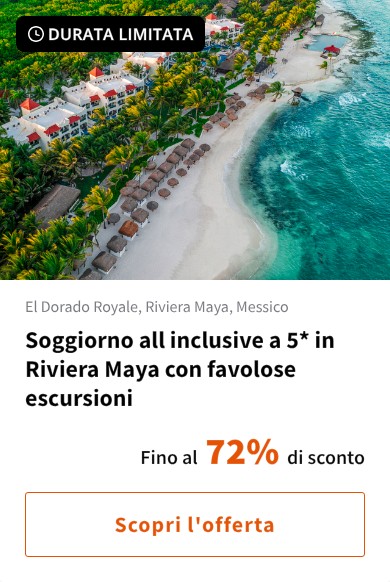 Soggiorno all inclusive a 5* in Riviera Maya con favolose escursioni