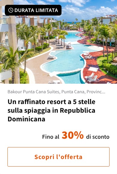 Un raffinato resort a 5 stelle sulla spiaggia in Repubblica Dominicana