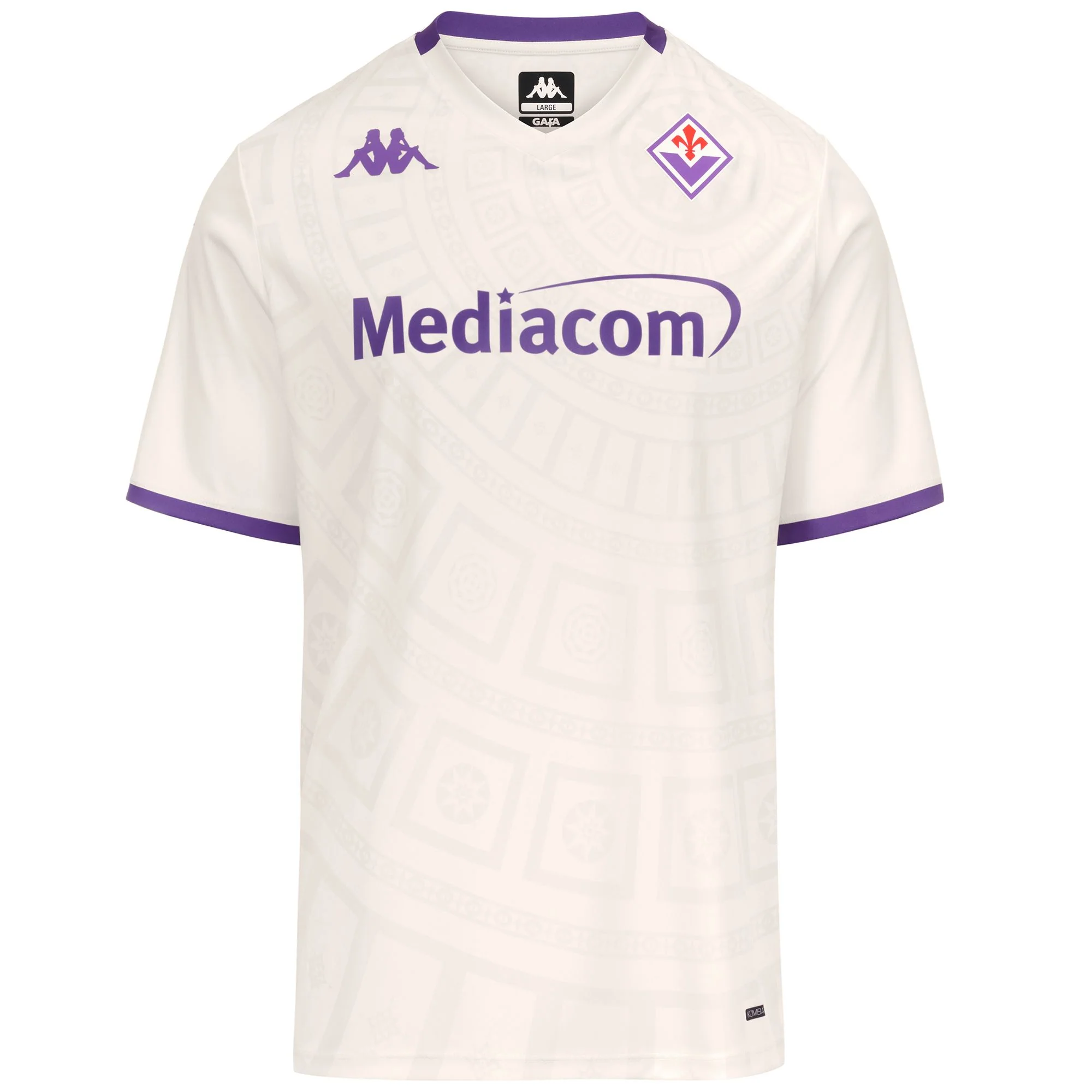Image of KOMBAT EXTRA 2026 AWAY FIORENTINA - Active Jerseys - Shirt - Man - White Whisper-Violet Tillandsia
