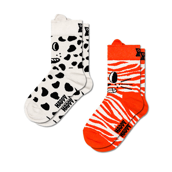 Confezione da 2 calzini per bambini Cat Dog &