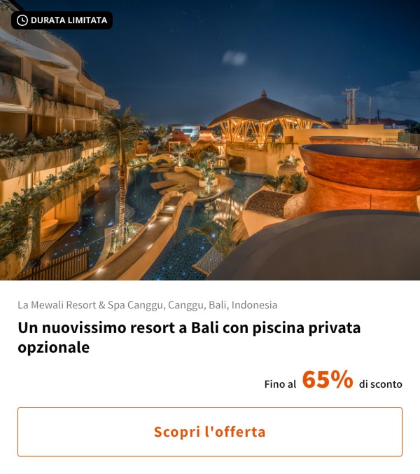 Un nuovissimo resort a Bali con piscina privata opzionale