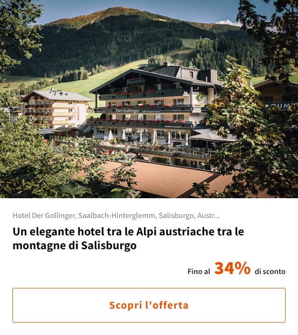 Un elegante hotel tra le Alpi austriache tra le montagne di Salisburgo