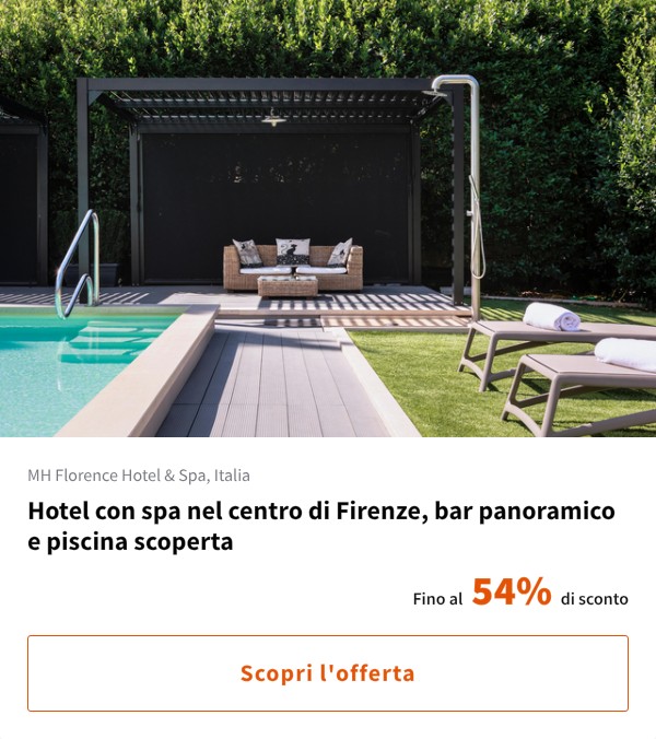 Hotel con spa nel centro di Firenze, bar panoramico e piscina scoperta