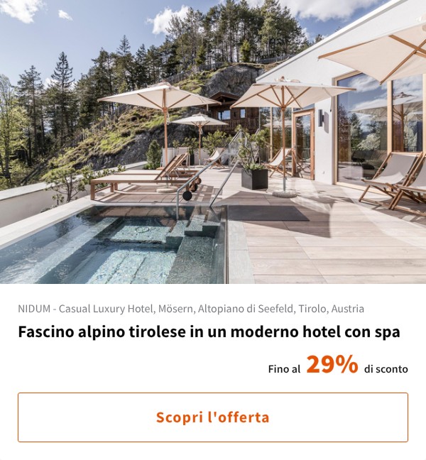 Fascino alpino tirolese in un moderno hotel con spa