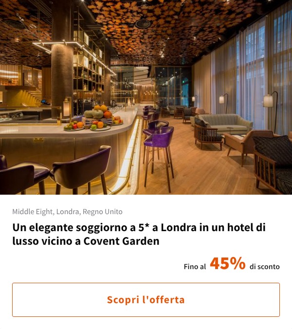 Un elegante soggiorno a 5* a Londra in un hotel di lusso vicino a Covent Garden