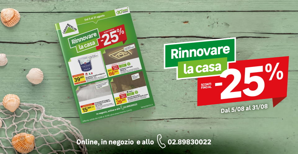 Rinnovare la casa con sconti fino al -25%