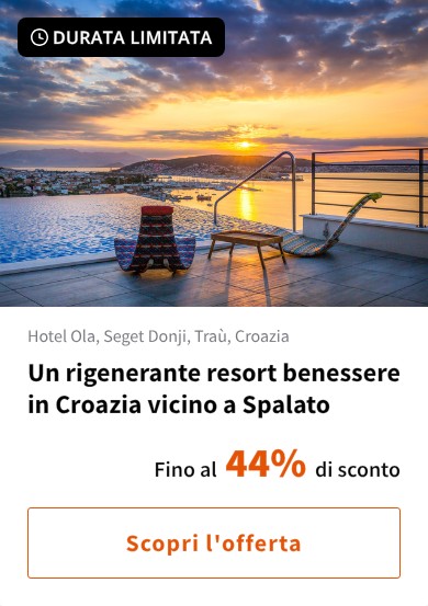 Un rigenerante resort benessere in Croazia vicino a Spalato