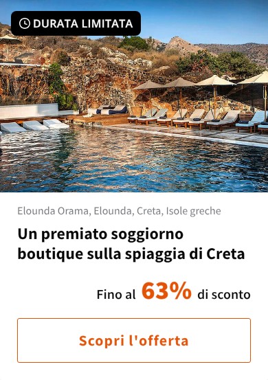 Un premiato soggiorno boutique sulla spiaggia di Creta
