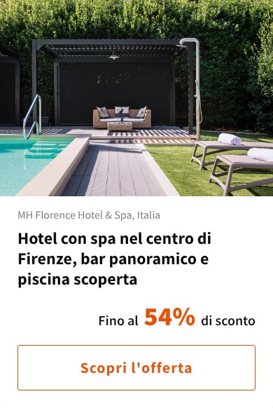 Hotel con spa nel centro di Firenze, bar panoramico e piscina scoperta