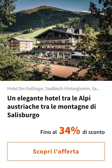 Un elegante hotel tra le Alpi austriache tra le montagne di Salisburgo