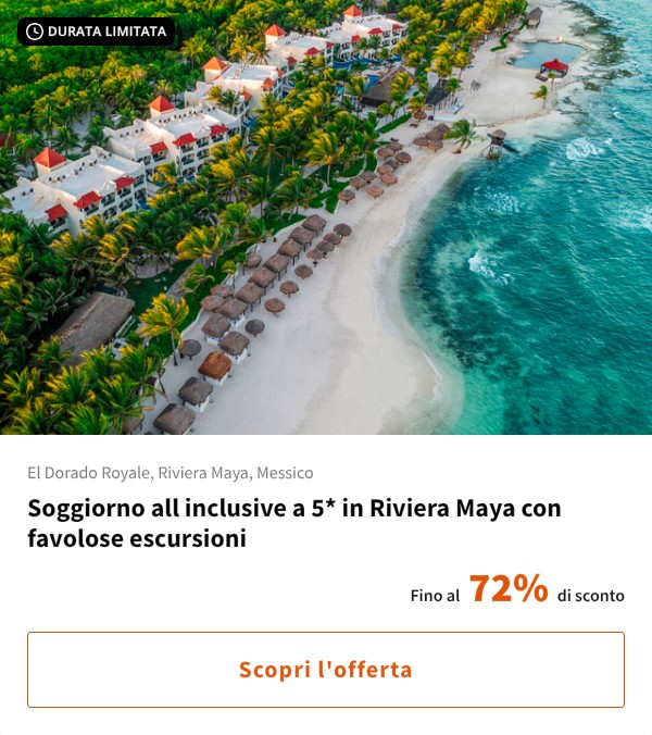 Soggiorno all inclusive a 5* in Riviera Maya con favolose escursioni