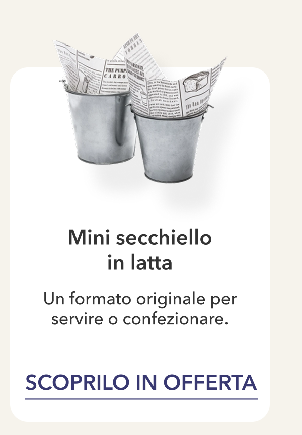 Mini secchiello in latta
