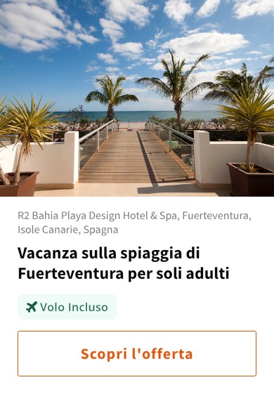 Vacanza sulla spiaggia di Fuerteventura per soli adulti