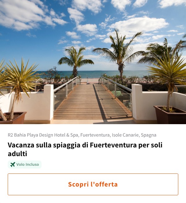 Vacanza sulla spiaggia di Fuerteventura per soli adulti