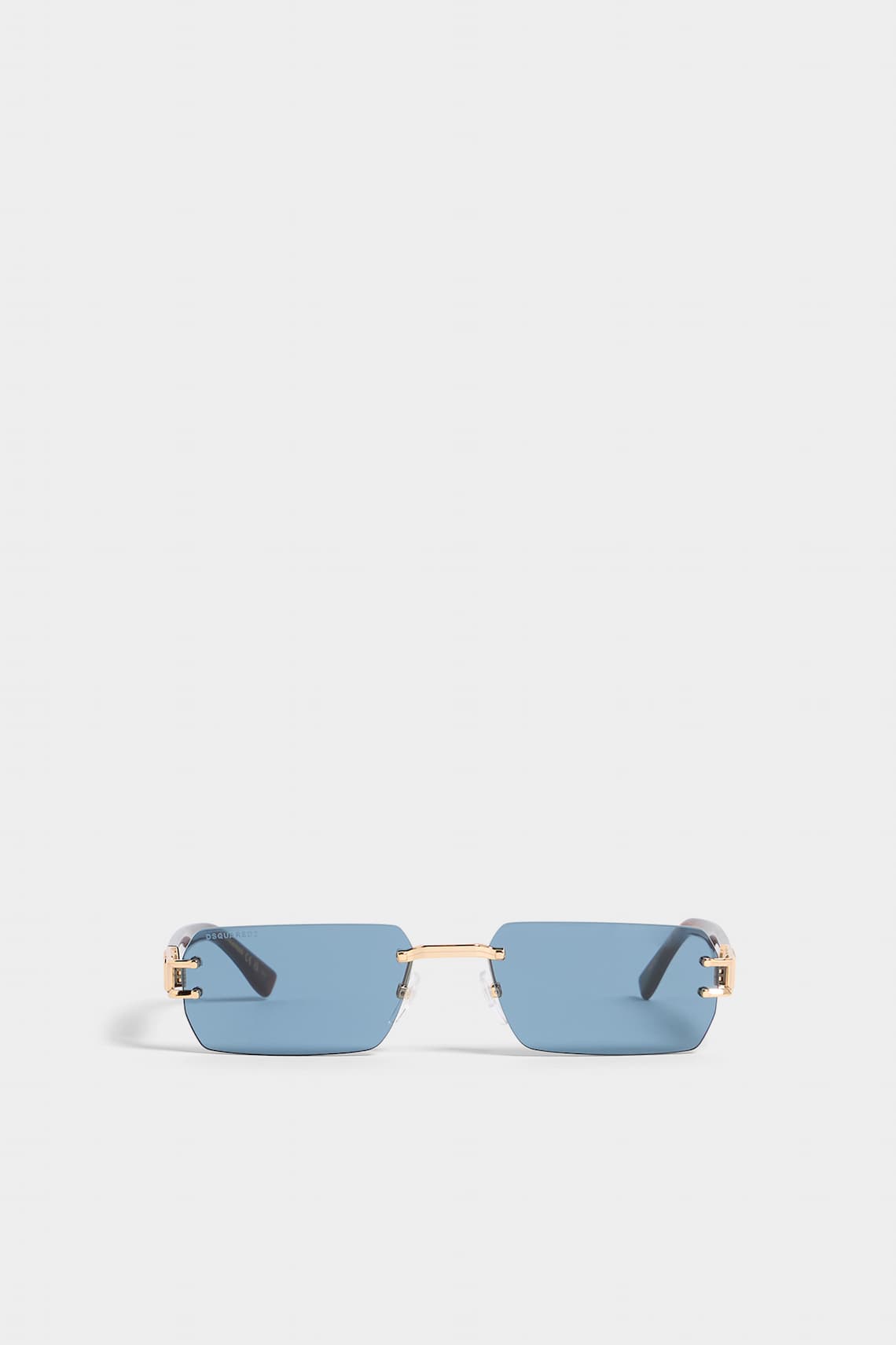 Rose Gold Hype Blue Sunglasses