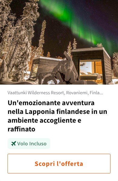 Un'emozionante avventura nella Lapponia finlandese in un ambiente accogliente e raffinato