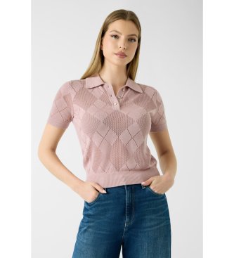 Maglione in misto lana rosa