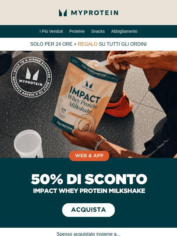 Flash 💥 -50% sul tuo Milkshake Preferito