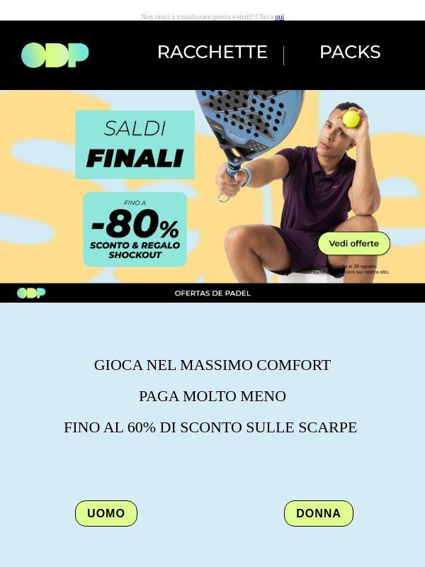 ⚡ Scarpe da padel: fino al 60% di sconto