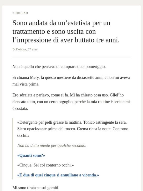 «Tre anni, undici barattoli, e la domanda che nessuno mi aveva fatto»