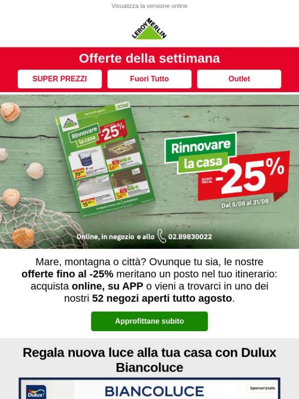 💥 Fino al -25%: affari sotto l’ombrellone!