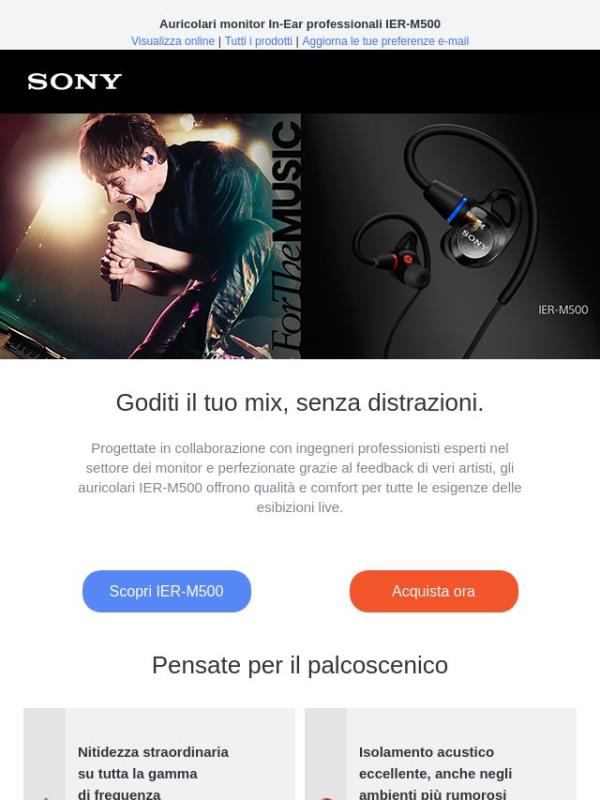 Auricolari monitor, pensati per il palcoscenico