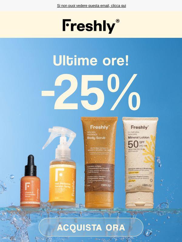 Ultime ore! 🔥 Tutto al -25%